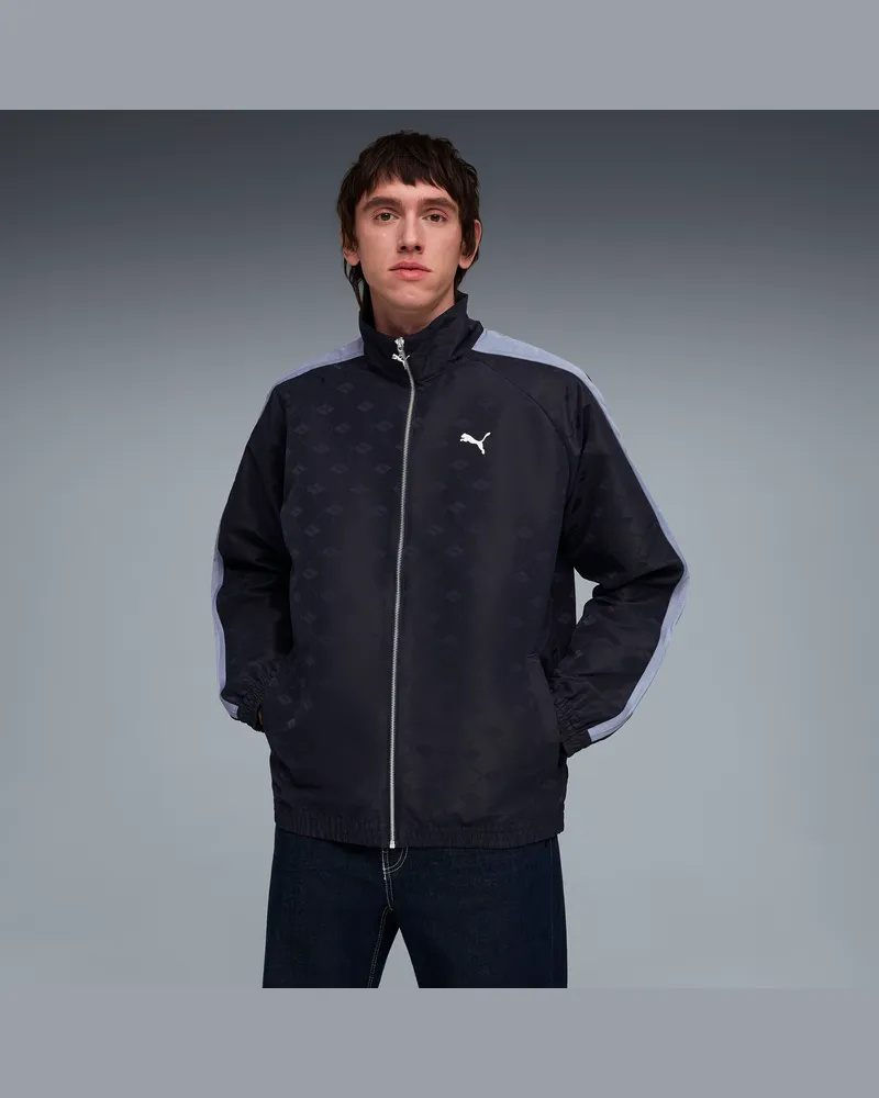 Puma T7 Gewebte Trainingsjacke Herren, Kleidung, Blau Blau