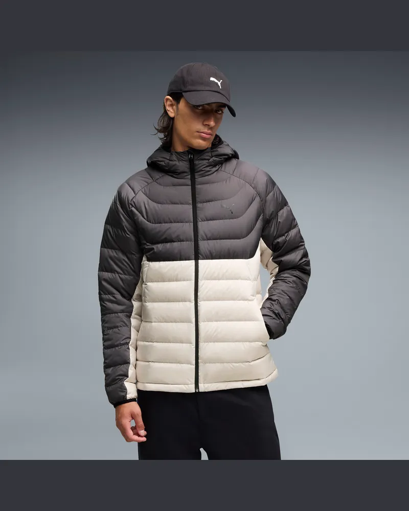 Puma PACKLITE Daunenjacke mit Kapuze Herren, Kleidung Beige