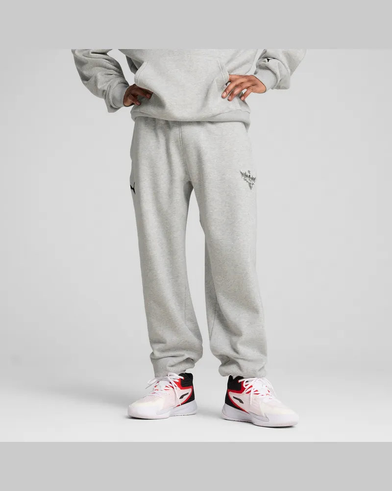 Puma Melo Alwayz On 1 Basketballhose Herren, Kleidung, Grau Grau