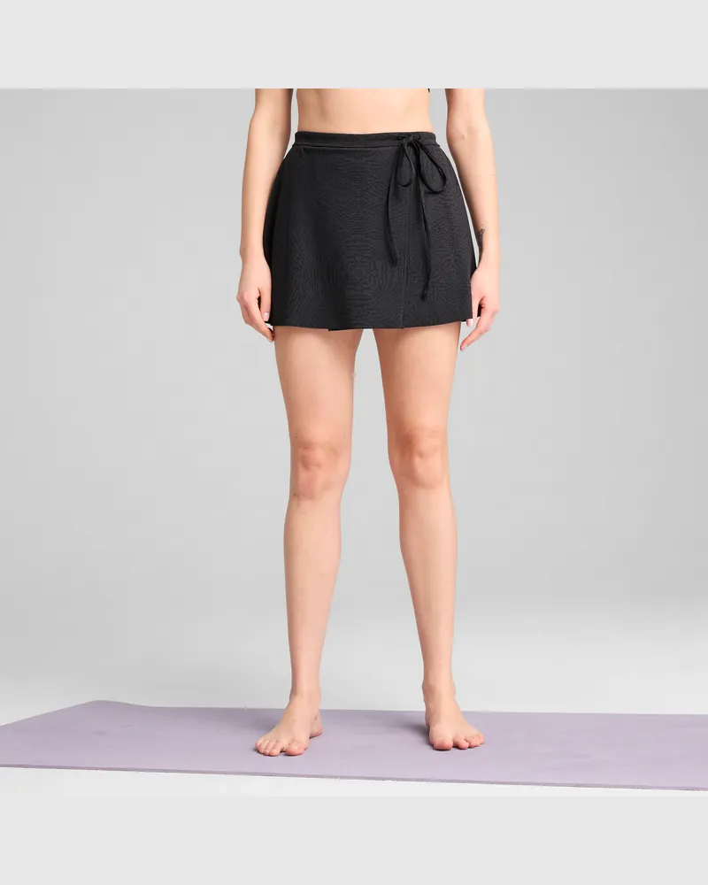 Puma MOVE CLOUDSPUN AOP Wickelrock Damen, Kleidung, Schwarz Schwarz