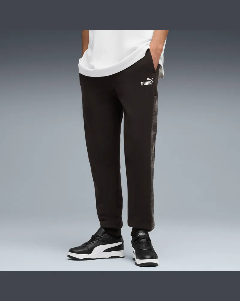 Puma Essentials Camo Jogginghose Herren, Accessoires, Schwarz Schwarz