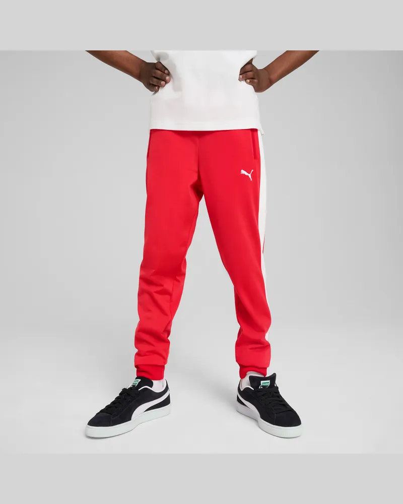 Puma T7 ALWAYS ON Trainingshose Teenager, Kleidung, Rot Rot