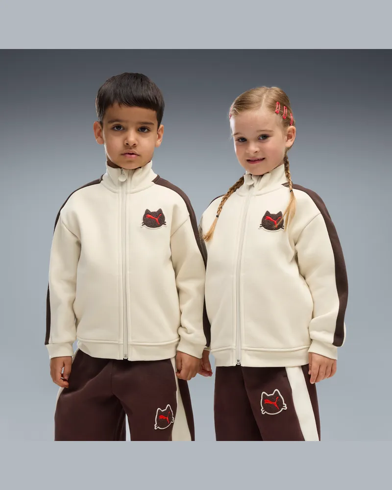 Puma T7 Imaginary Friend Relaxed Jacke mit Reißverschluss Kinder, Kleidung, Weiß Weiß