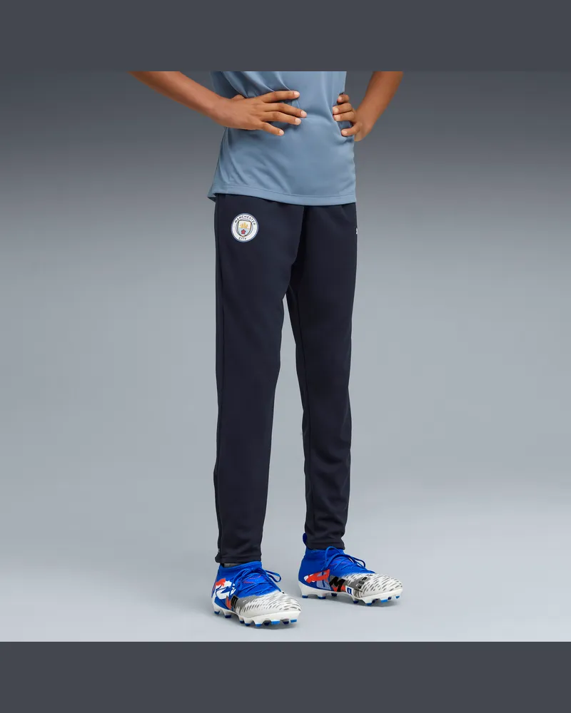 Puma Manchester City Trainingshose Teenager, Kleidung, Blau Blau