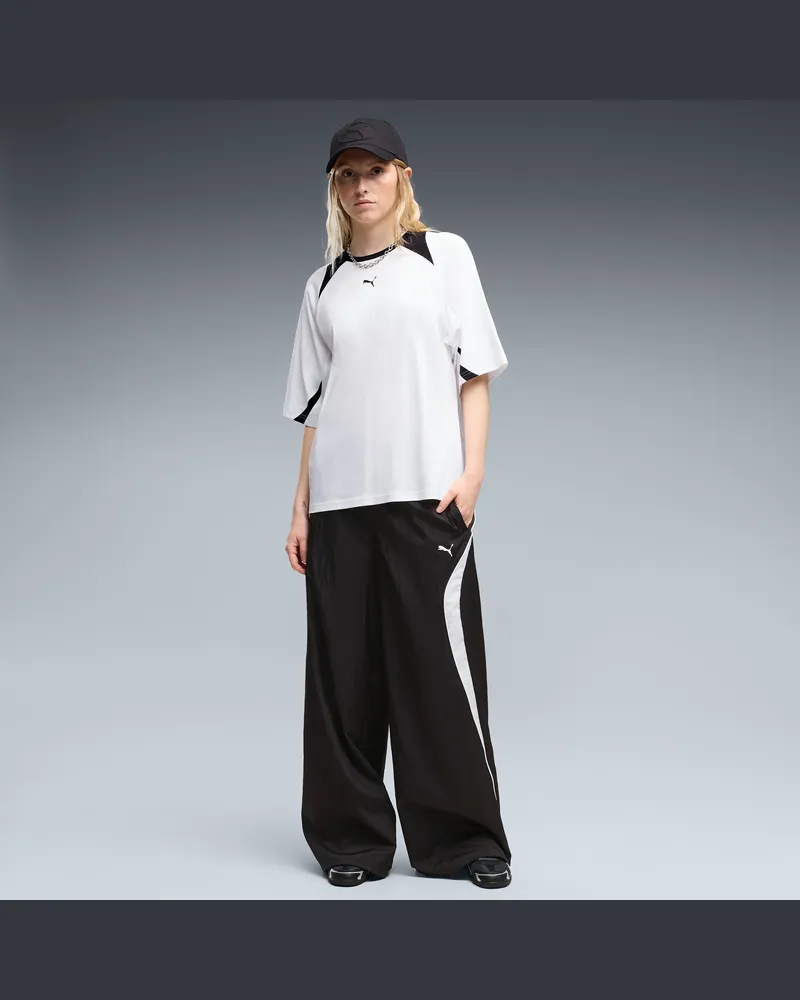 Puma Sport Relaxed Gewebte Hose Damen, Kleidung, Schwarz Schwarz
