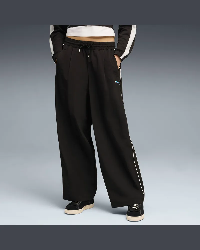 Puma T7 Trainingshose Damen, Kleidung, Schwarz Schwarz