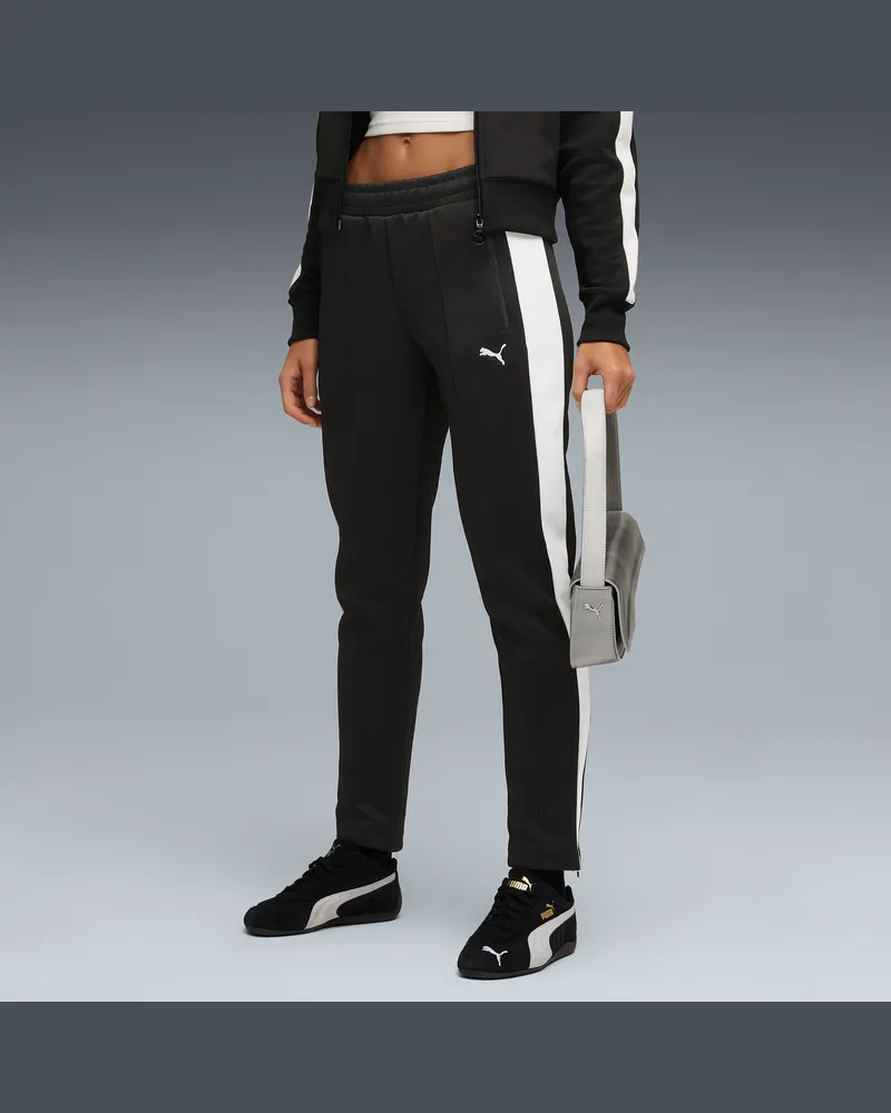Puma T7 ALWAYS ON Slim Fit Trainingshose Damen, Kleidung, Schwarz Schwarz