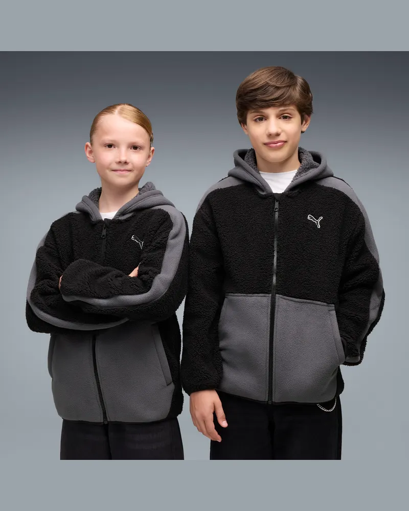 Puma Essentials Elevated Winterized Relaxed Sweatjacke Teenager, Kleidung, Schwarz Schwarz