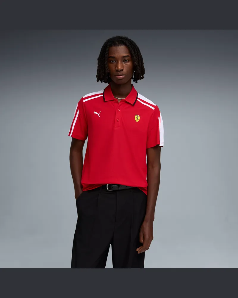 Puma Scuderia Ferrari MT7 Polo Herren, Kleidung, Rot Rot