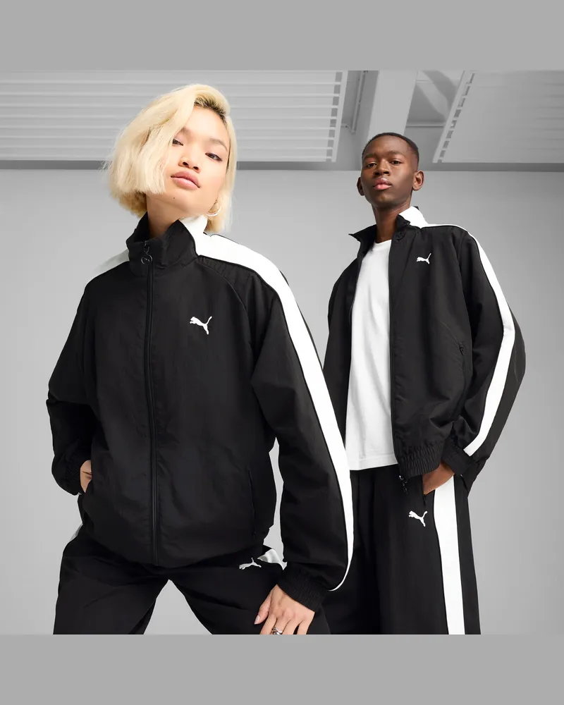 Puma T7 Oversized Trainingsjacke Unisex, Kleidung, Schwarz Schwarz