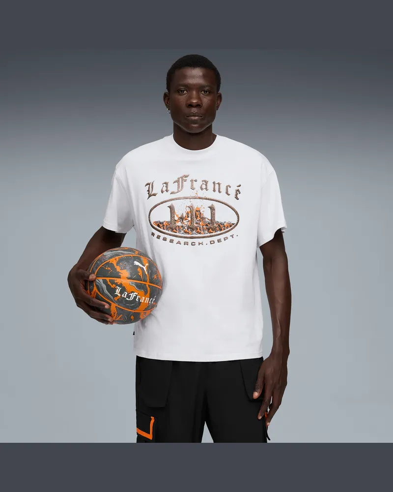 Puma LAFRANCÉ HEEM T-Shirt Unisex, Kleidung, Grau Grau