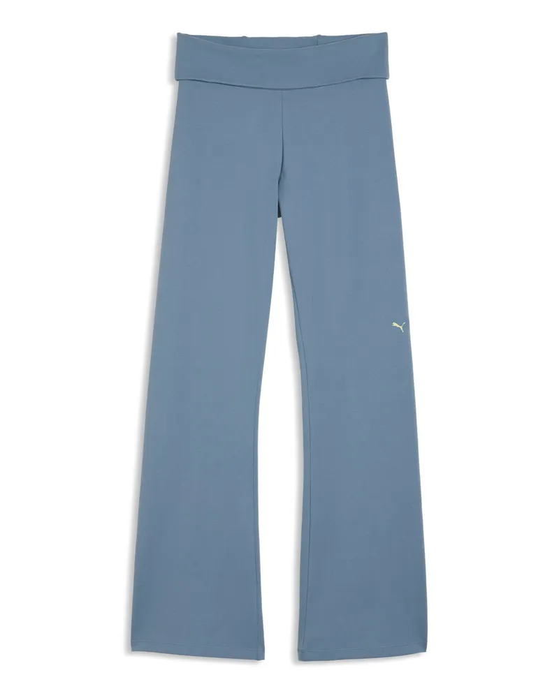 Puma x MADHAPPY Ausgestellte Hose Damen, Kleidung, Blau Blau