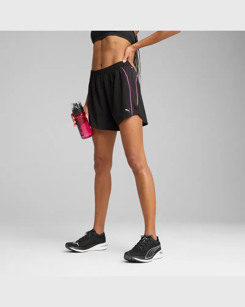 Puma VELOCITY 5" Laufshorts Damen, Kleidung, Schwarz Schwarz