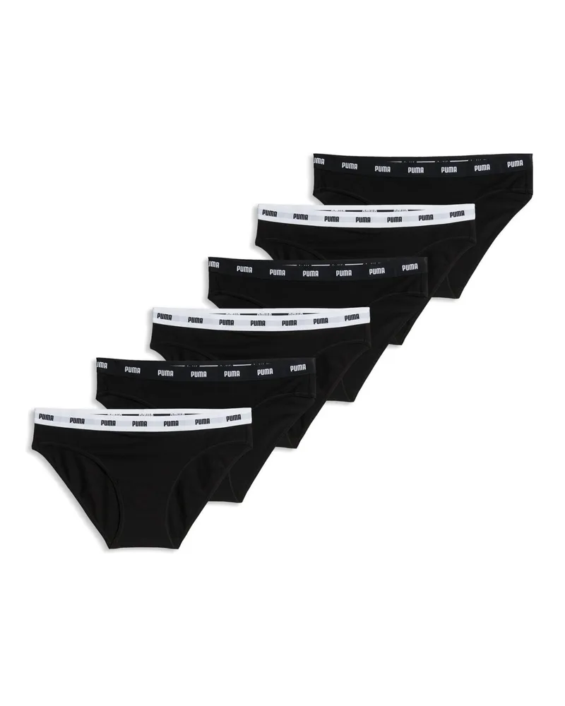Puma Slips Damen (6er-Pack), Accessoires, Schwarz Schwarz
