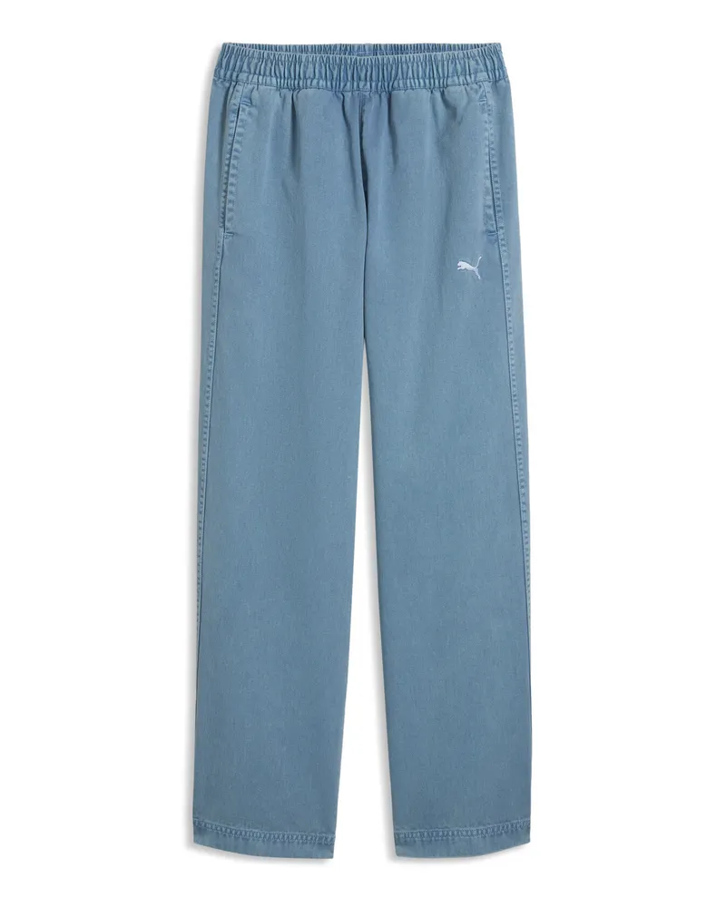 Puma T7 Relaxed Washed Twill Hose Teenager, Accessoires, Blau Blau