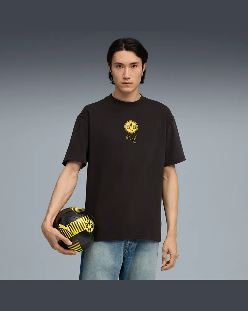 Puma Borussia Dortmund FtblStatement Cellerator T-Shirt Herren, Kleidung, Schwarz Schwarz