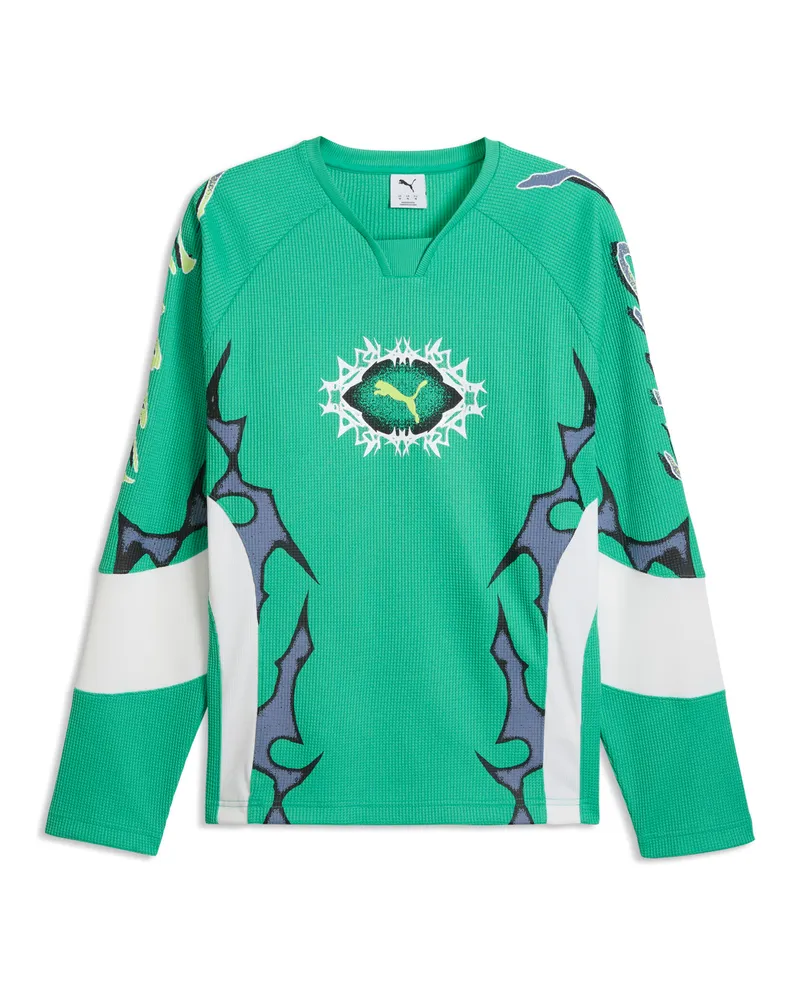 Puma TECH-X Waffle Langarm-Top Herren, Accessoires, GrÃ¼n Grã¼n