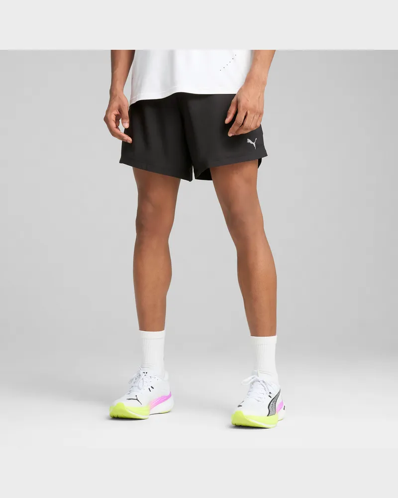 Puma ULTRAWEAVE 5" Laufshorts Herren, Kleidung, Schwarz Schwarz