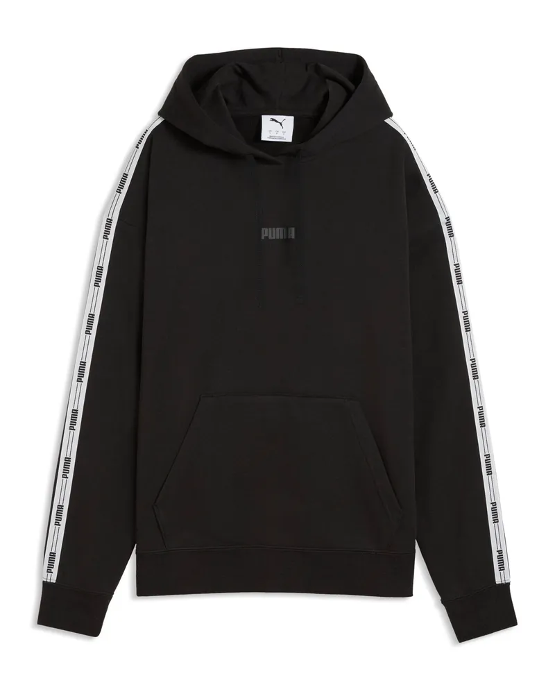 Puma Tape Hoodie Damen, Kleidung, Schwarz Schwarz