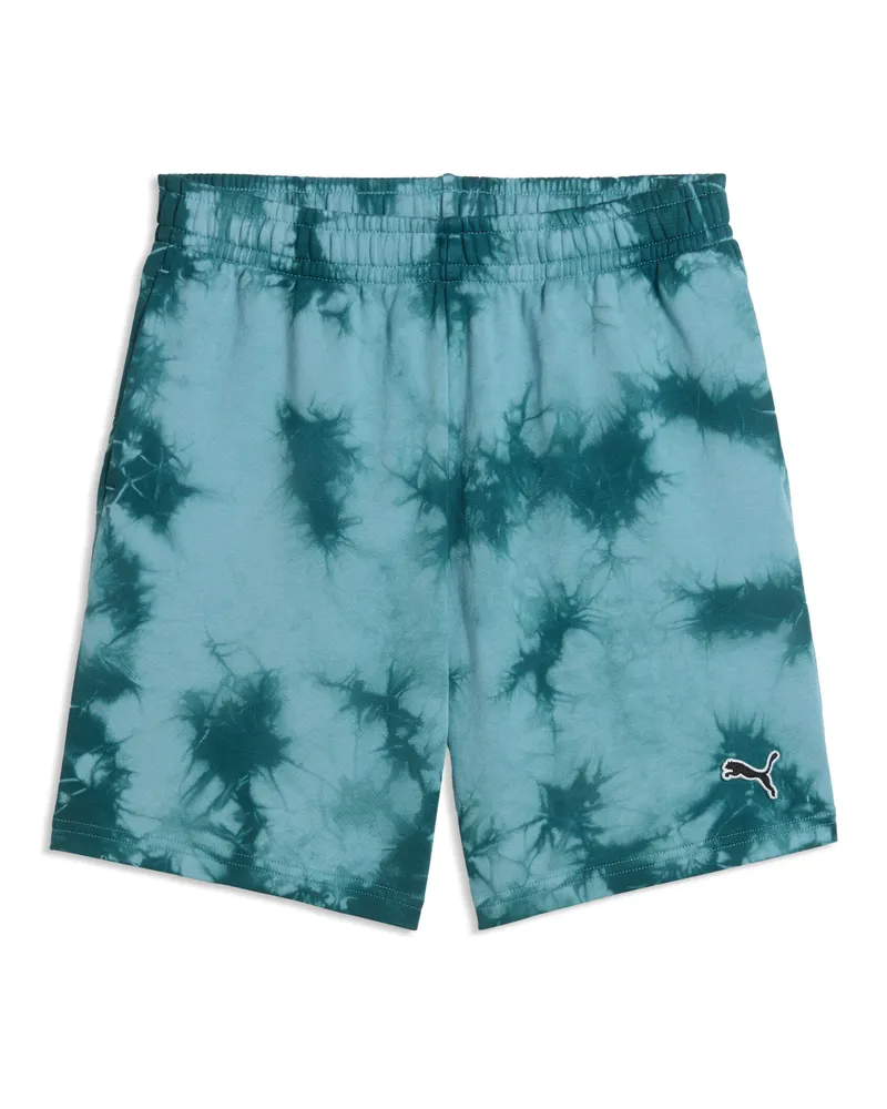 Puma Essentials Relaxed Tie Dye Shorts Teenager, Accessoires, Grün Grün