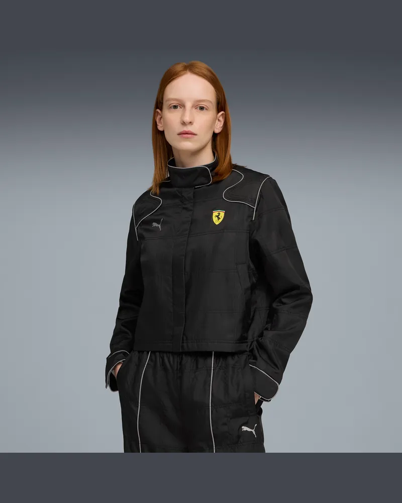 Puma Scuderia Ferrari HP Premium Jacke Damen, Kleidung, Schwarz Schwarz