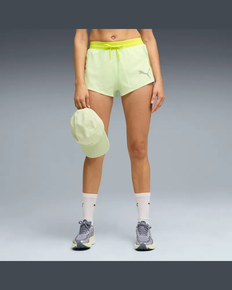 Puma Lightspeed ULTRAWEAVE 2" Laufshorts Damen, Kleidung, Grün Grün