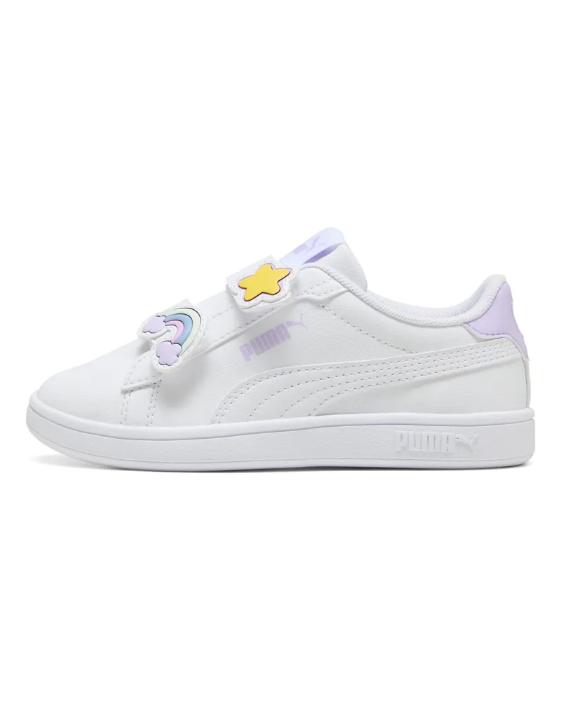 Puma Smash 3.0 Badges Sneakers Kinder, Schuhe, Weiß Weiß