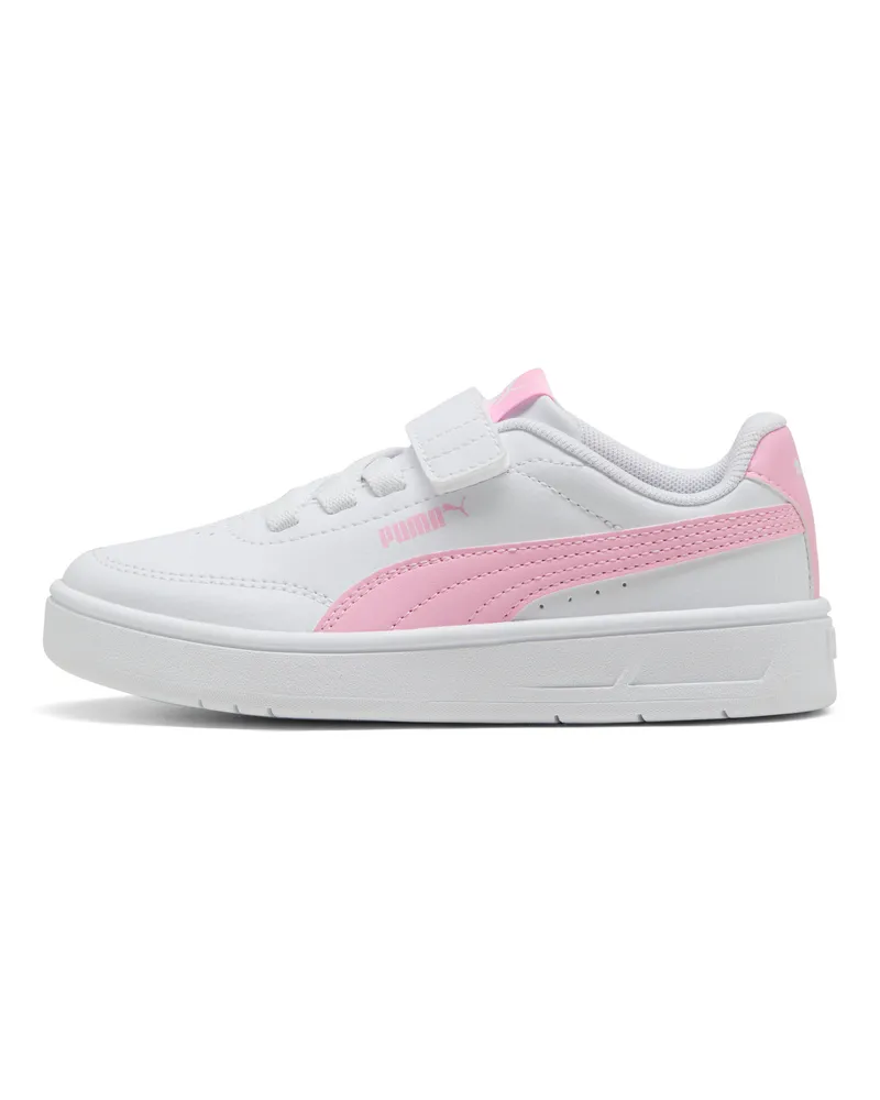 Puma Court Classic Clean Sneakers Kinder, Schuhe, Weiß Weiß