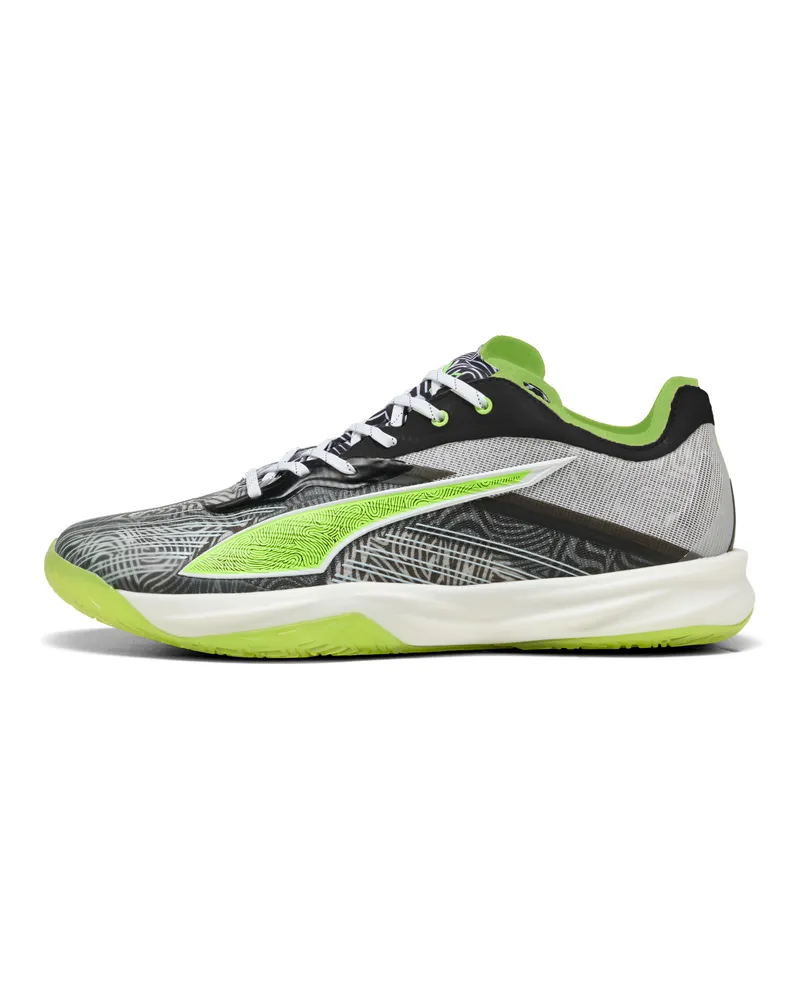 Puma Accelerate NITRO™ SQD 5 Launch Edition Hallenschuhe Unisex, Schuhe, Weiß Weiß