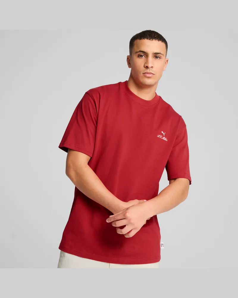 Puma AC Milan MMQ T-Shirt Herren, Kleidung, Rot Rot