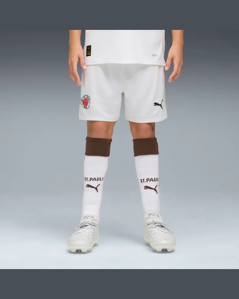 Puma FC St. Pauli 25/26 Shorts Teenager, Kleidung, WeiÃŸ Weiãÿ