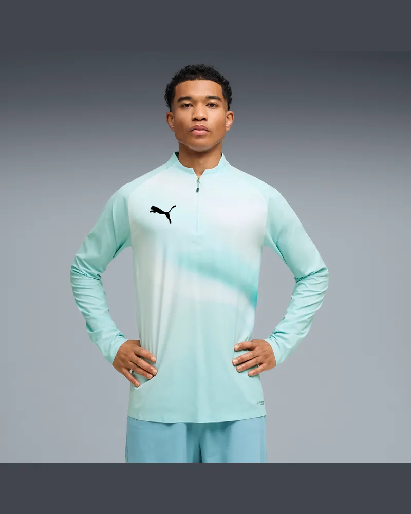 Puma Individual Lightspeed Ultimate Fußballtop mit kurzem Reißverschluss Herren, Accessoires, Blau Blau