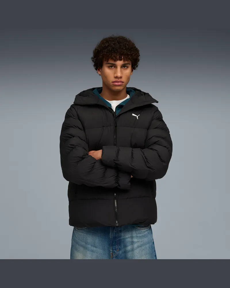 Puma Mono Kapuzenjacke Herren, Kleidung, Schwarz Schwarz