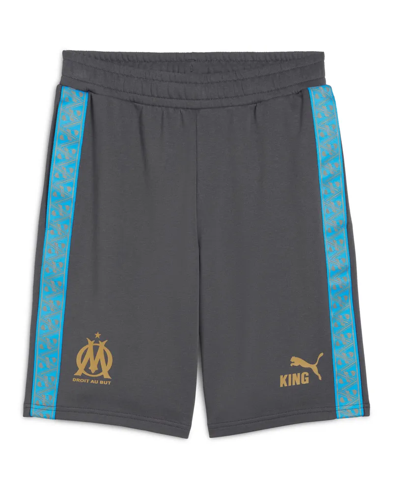 Puma Olympique de Marseille KING Sweat-Shorts Herren, Accessoires, Grau Grau