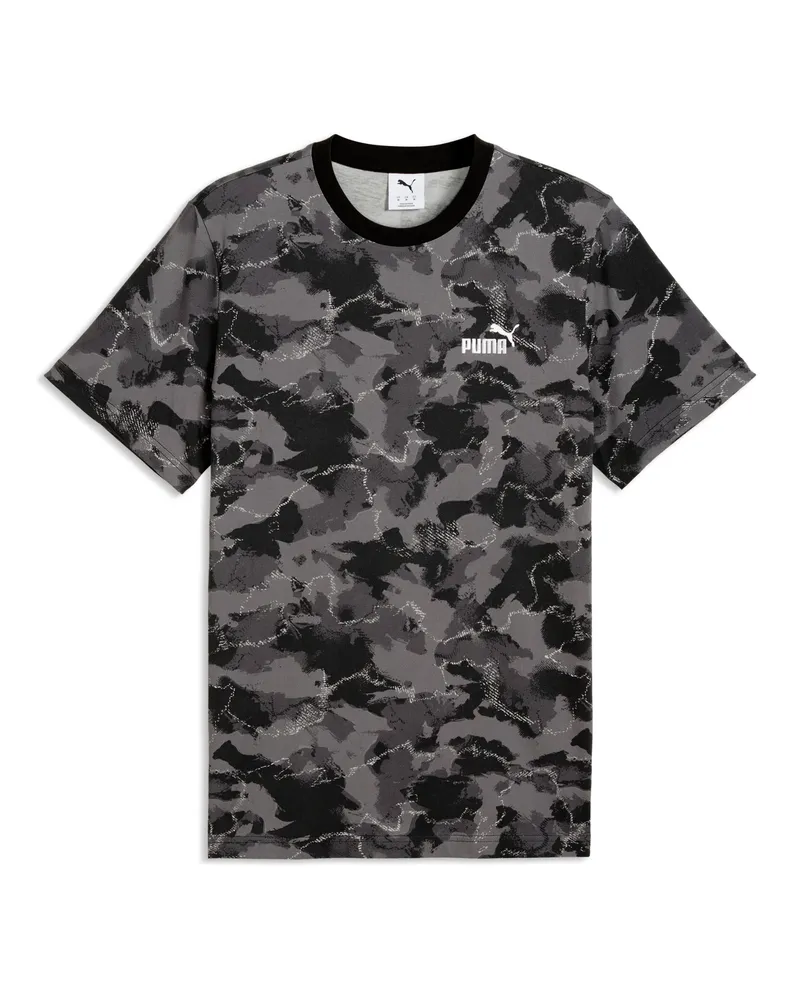 Puma Camo Bedrucktes T-Shirt Herren, Accessoires, Schwarz Schwarz