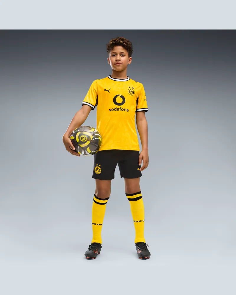 Puma Borussia Dortmund 26/27 Shorts Teenager, Kleidung, Schwarz Schwarz