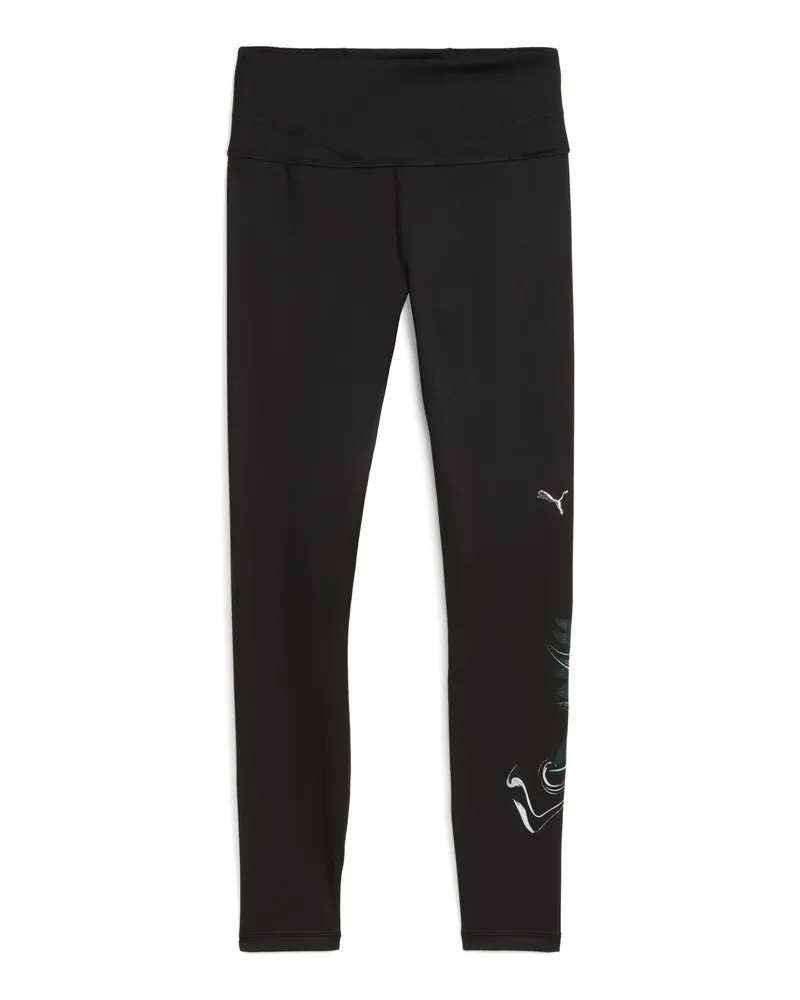 Puma Grün TERRAINS High-Waist-Trainingsleggings Damen, Accessoires, Schwarz Schwarz