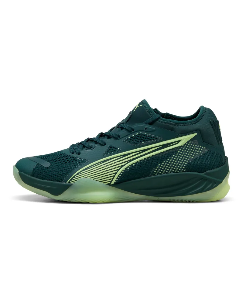 Puma Eliminate NITROâ„¢ SQD 4 Handballschuhe Unisex, Schuhe, GrÃ¼n Grã¼n