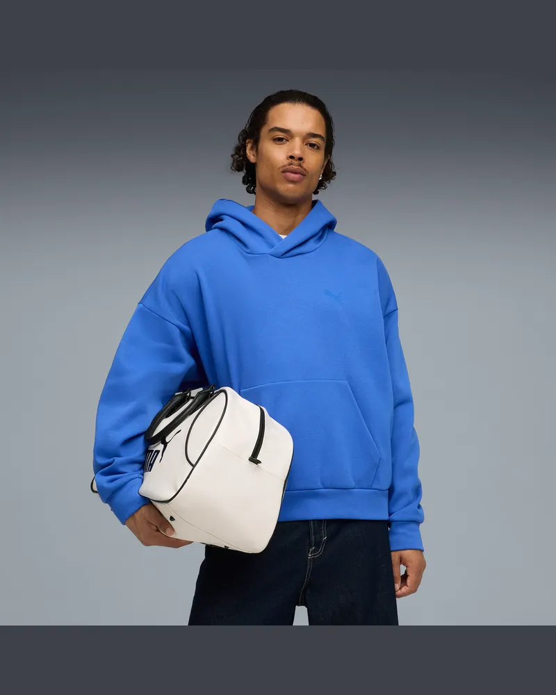 Puma Wardrobe Essentials Boxy Fleece Hoodie Herren, Kleidung, Blau Blau
