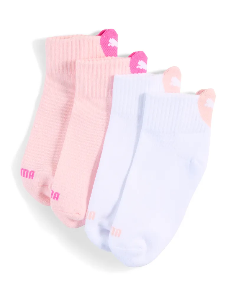 Puma Heart Logo Gepolsterte Sportsocken Teenager (2er-Pack), Accessoires, Rosa Rosa
