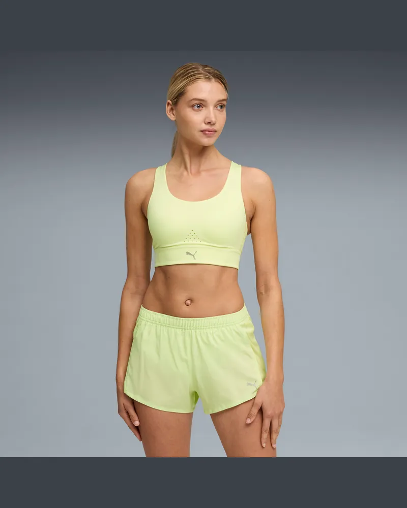 Puma PWRbreathe RUN BH, Kleidung, Grün Grün