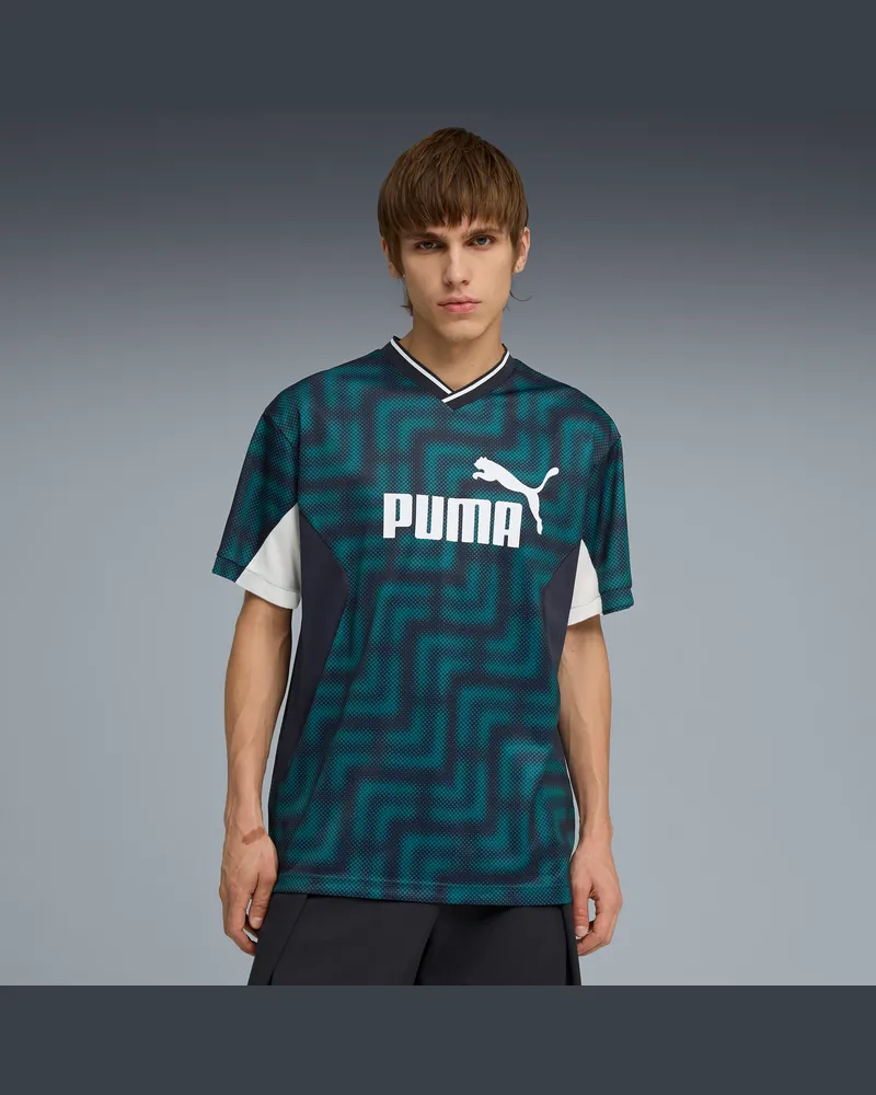 Puma Essentials Block Relaxed Fußballtrikot Herren, Kleidung, Grün Grün