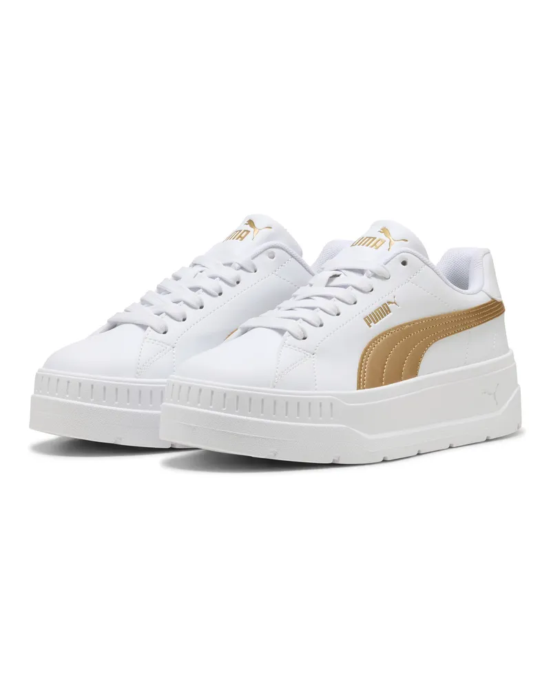Puma Karmen Classic Metallisch Glam Sneakers Damen, Accessoires, Weiß Weiß