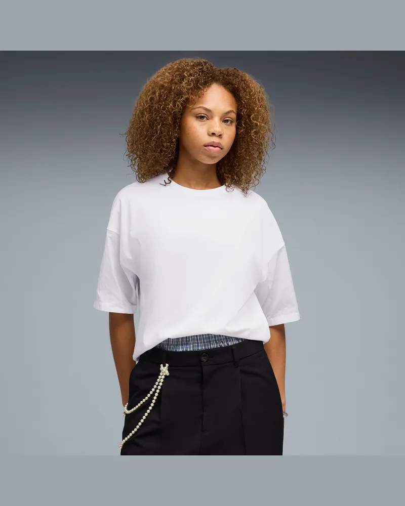 Puma HER Oversized T-Shirt Damen, Kleidung, Weiß Weiß