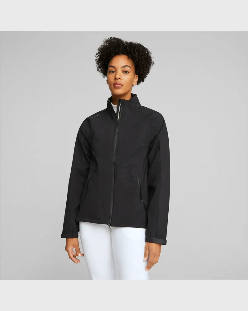 Puma DRYLBL Golf Regenjacke Damen, Kleidung, Schwarz Schwarz