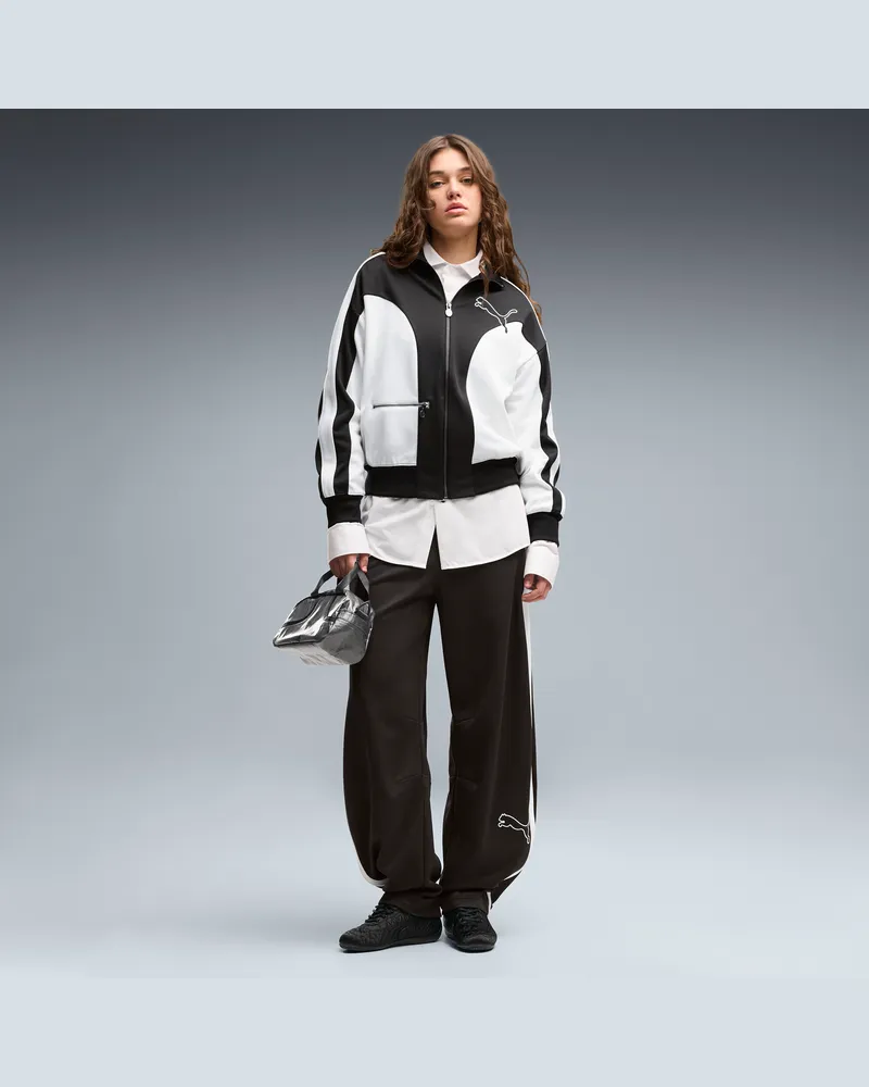 Puma T7 Love Of The Cat Relaxed Barrel Trainingshose Damen, Kleidung, Schwarz Schwarz
