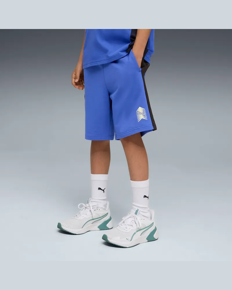 Puma Active Sports Shorts für Jugendliche, Kleidung, Blau Blau