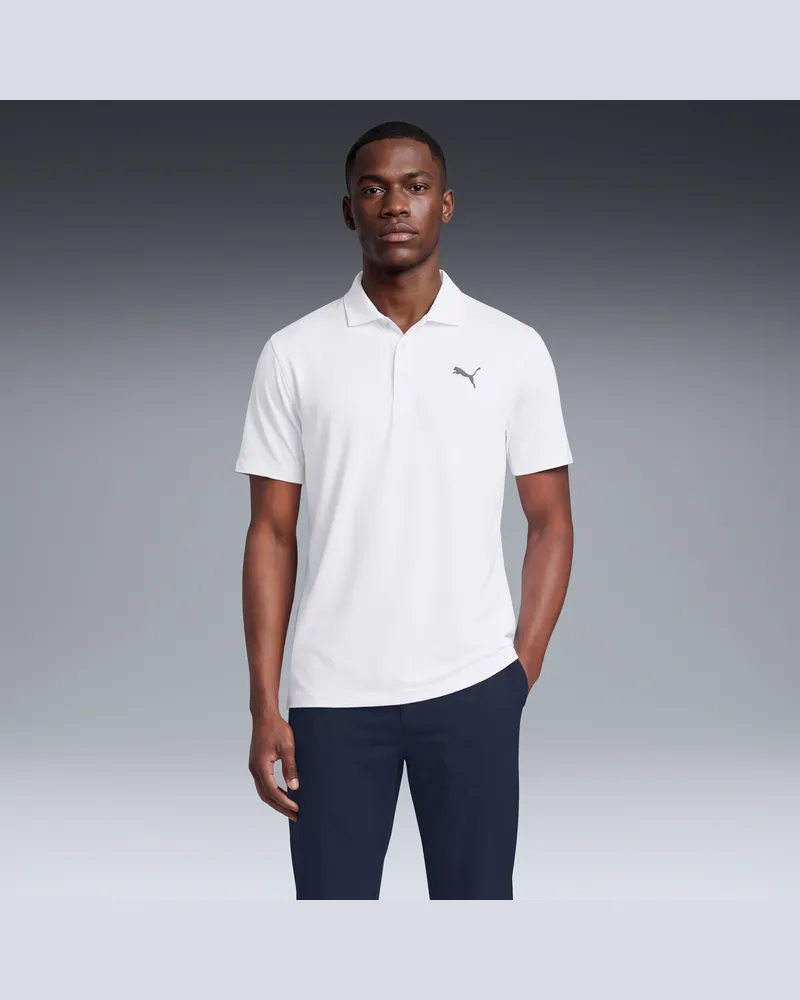 Puma Pure 3.0 Golfpolo Herren, Kleidung, Weiß Weiß