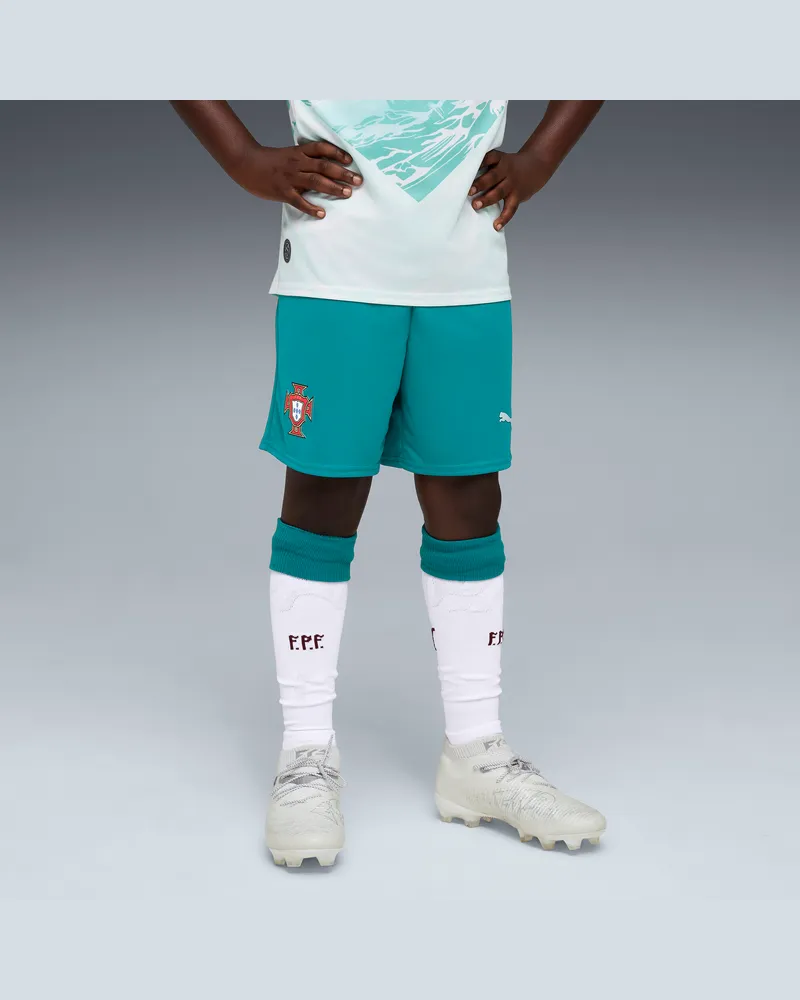 Puma Portugal 2026 Shorts Teenager, Kleidung, Grün Grün