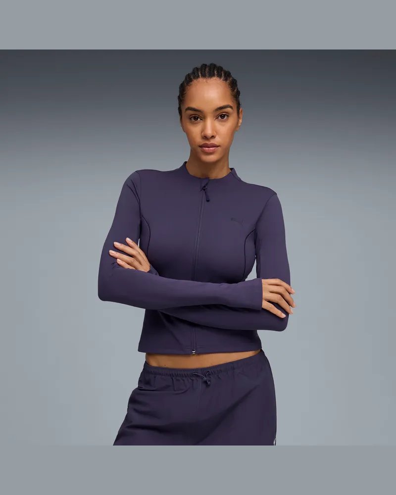 Puma TECH SENSE Slim Trainingsjacke Damen, Kleidung, Lila Lila